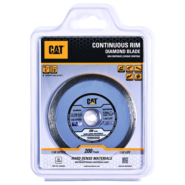 Caterpillar 200 Trade Tile-Hard Dense Materials 4-In Blade 105mm DA30502U - main